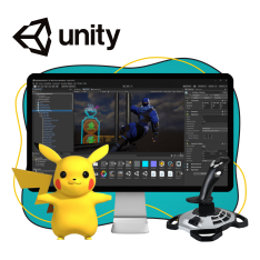 Мир игр на Unity 2D на популярном движке + AI-помощники - КИБЕРшкола программирования для детей, компьютерные курсы для школьников, начинающих и подростков - KIBERone г. Кинешма