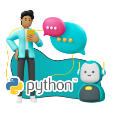 Умный чат-бот на Python - КИБЕРшкола программирования для детей, компьютерные курсы для школьников, начинающих и подростков - KIBERone г. Кинешма