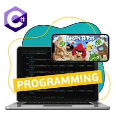 Программирование на C#. Удивительный мир 2D-игр - КИБЕРшкола программирования для детей, компьютерные курсы для школьников, начинающих и подростков - KIBERone г. Кинешма